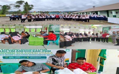 Rangkaian Visitasi Akreditasi BAN-PDM Sulut di MTsN 2 Bolsel Resmi Ditutup